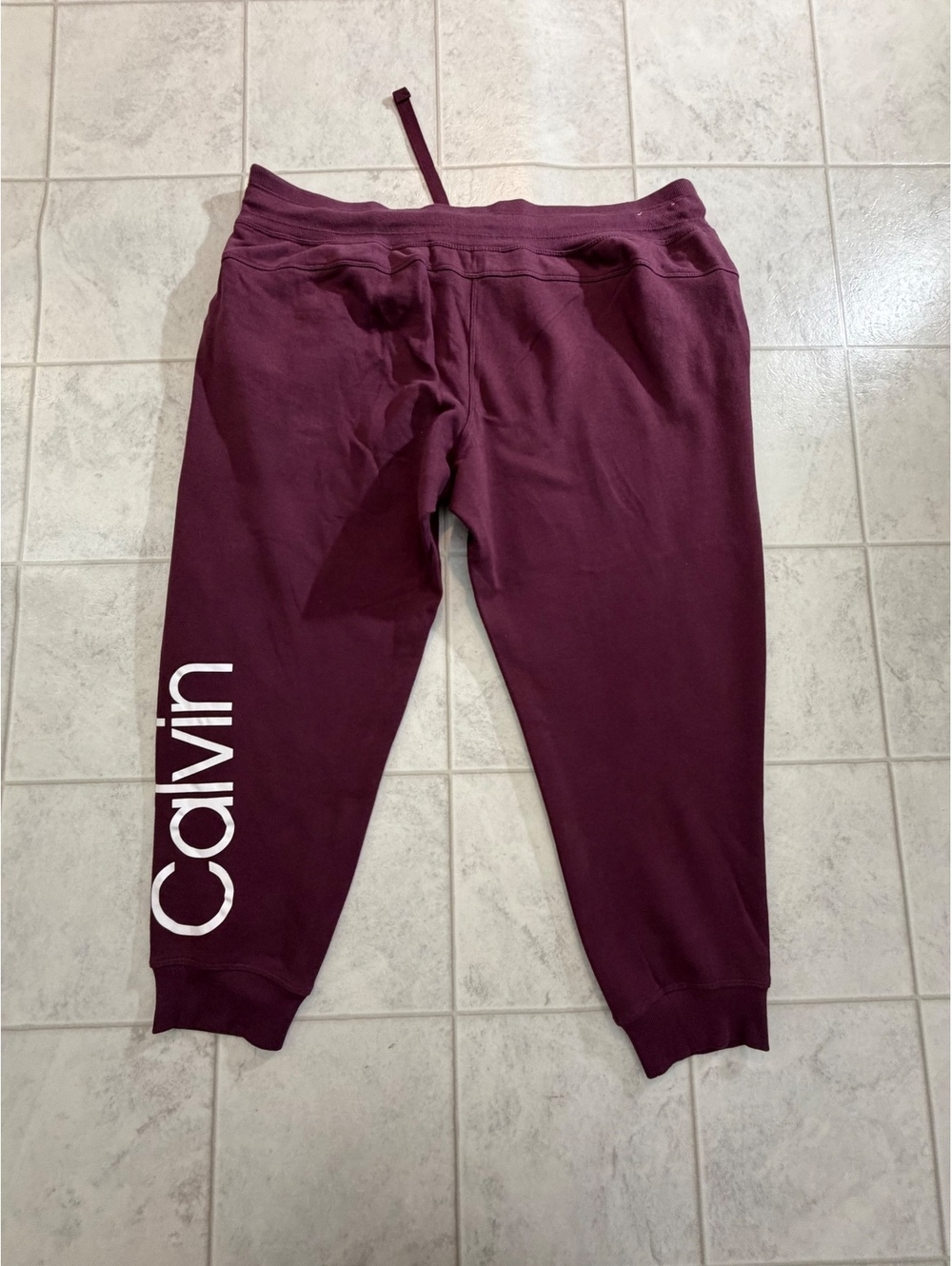Calvin burgundy jogger sweatpants